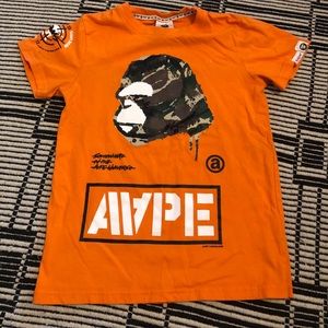 Aape Bape Orange Shirt
